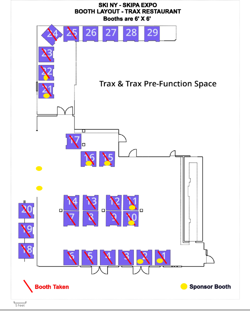 Trax booth Laout